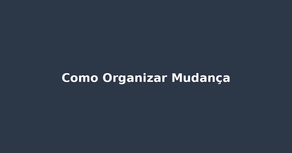 Preparar mudança em Lisboa